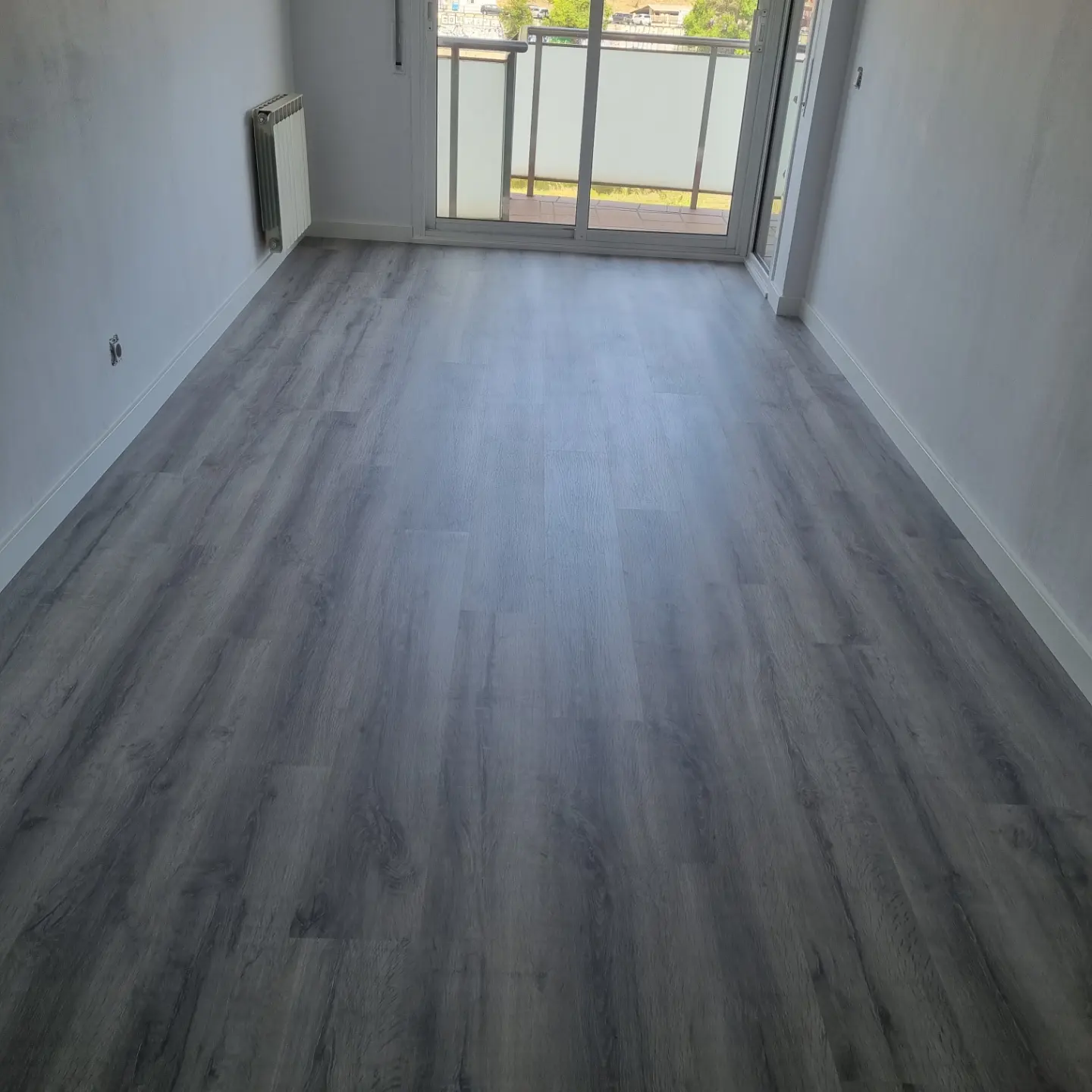 Parquet instalado, continuidad del parquet