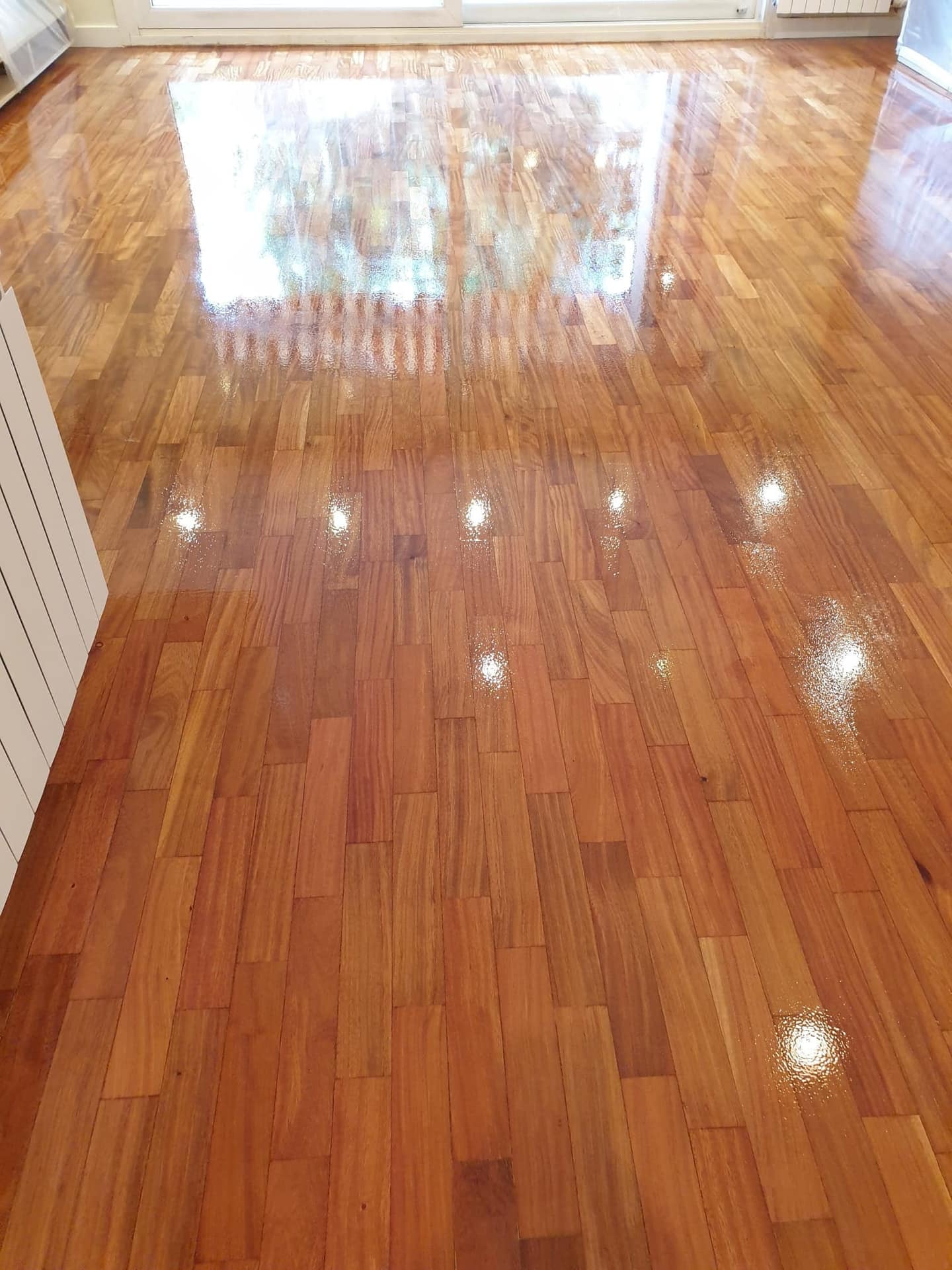 Instalación de parquet de roble