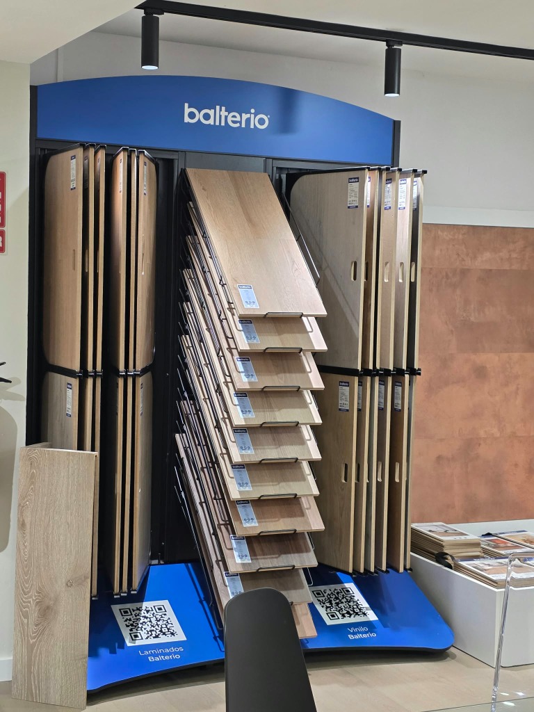 Expositor Balterio de muestras de suelo laminado